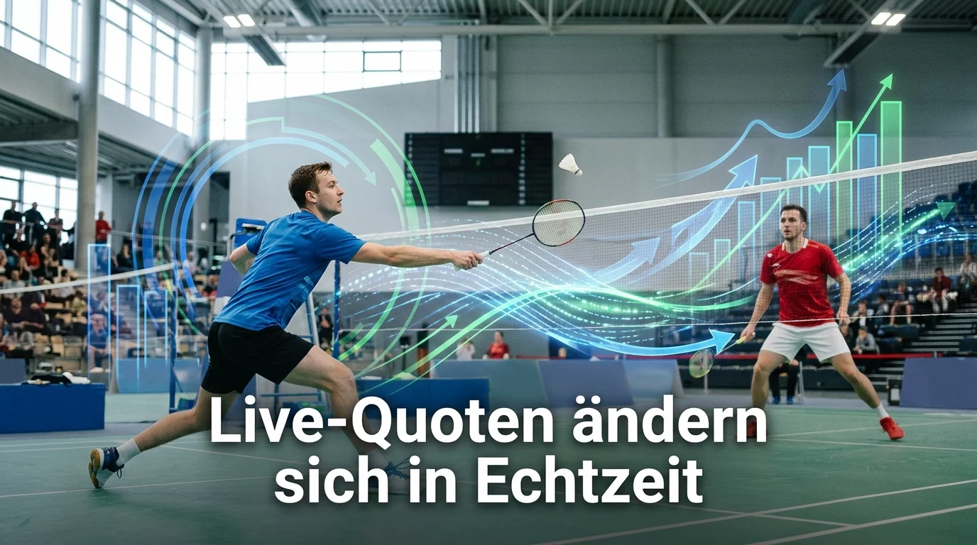 In-Play Wetten auf Badminton erklärt Echtzeitquoten und Unterschied zu Pre-Match-Sportwetten