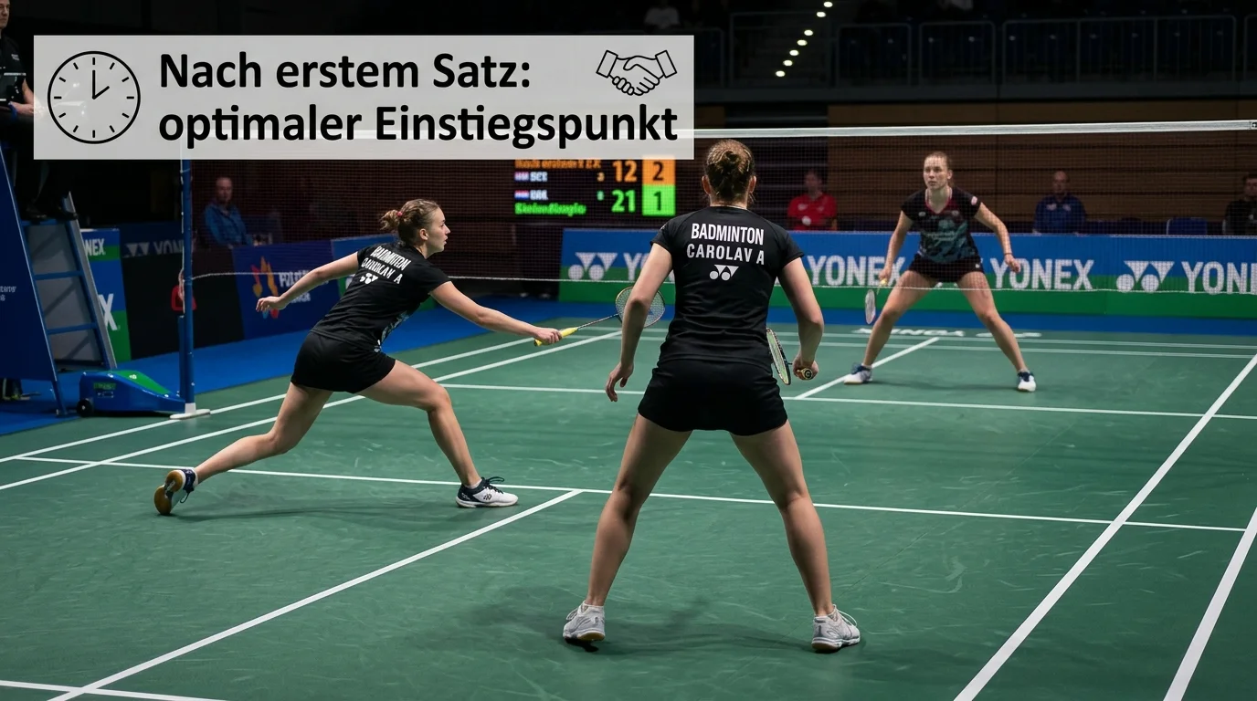In-Play Strategie für Badminton Live Wetten optimaler Einstiegspunkt nach dem ersten Satz