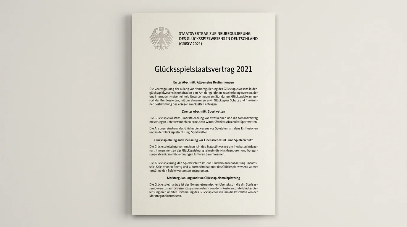 GlüStV 2021 erklärt, wie der Glücksspielstaatsvertrag den deutschen Sportwettenmarkt reguliert und den Spielerschutz stärkt