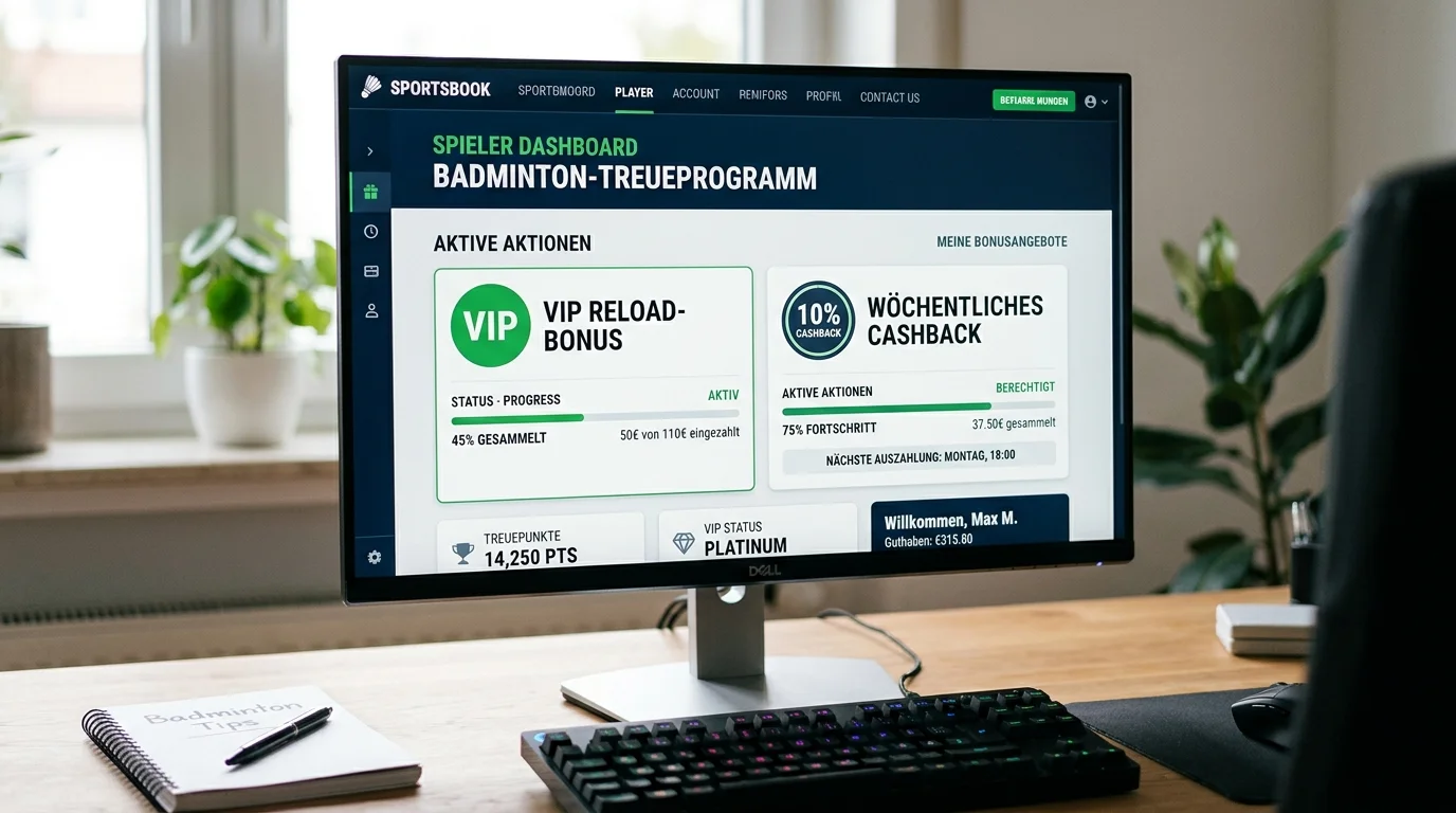 Reload-Bonus und Cashback für Badminton-Wetten Bestandskunden, wie regelmäßige Boni bei GGL-Anbietern funktionieren