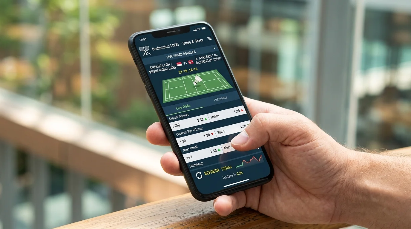 Badminton Live-Wetten App Echtzeit-Quoten, wie schnell GGL-Anbieter In-Play-Kurse bei Badminton aktualisieren