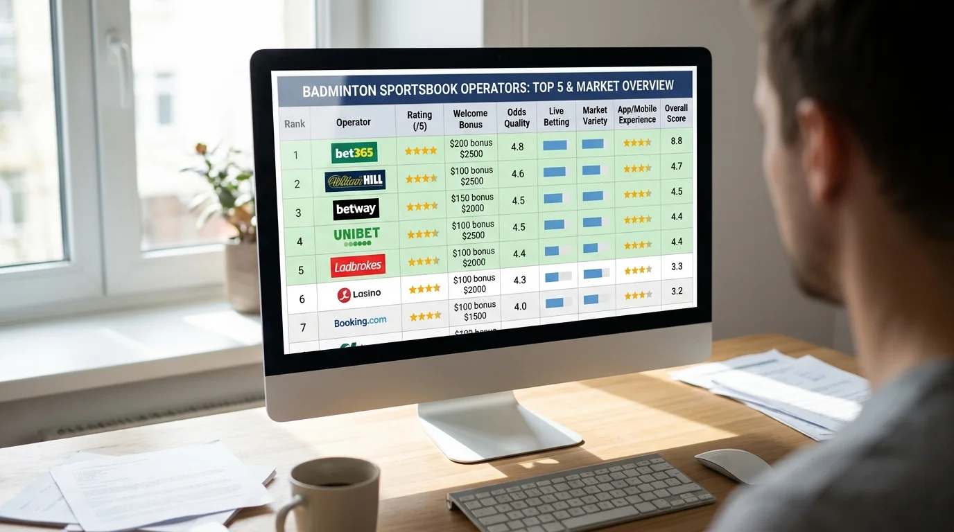 bet365 Marktposition im Badminton Wetten Vergleich 2026, Ranking und Gesamtbewertung