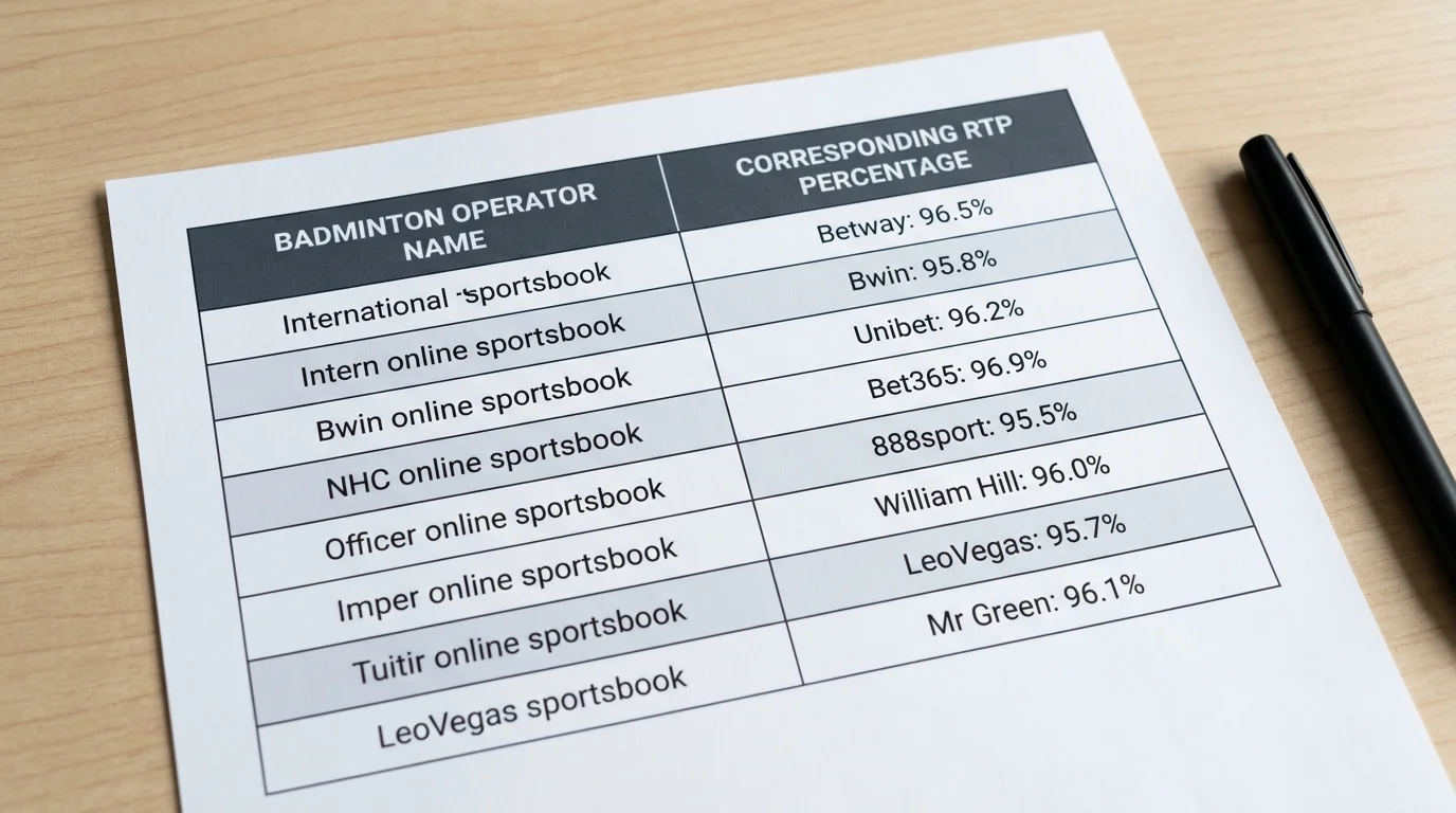 Betway Badminton Auszahlungsquoten im Vergleich zum Marktdurchschnitt, Analyse GGL-Anbieter 2026