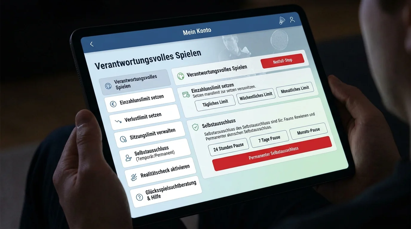 Übersicht Spielerschutztools bei deutschen Sportwettenanbietern, Einzahlungslimit, Selbstsperre und Panikbutton